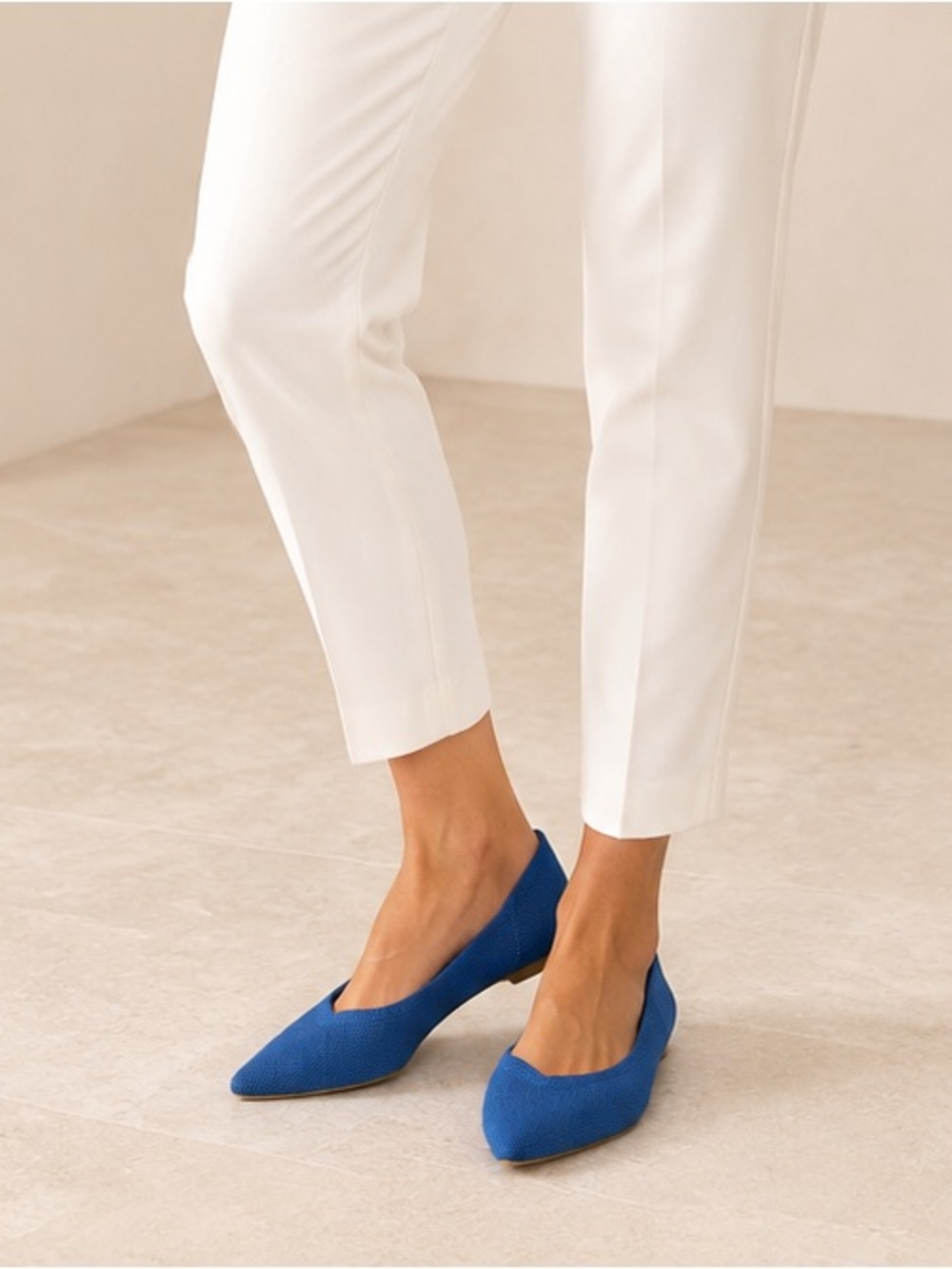 Rothy’s | The Point Cobalt Blue Knit Pointed Toe Flats - Size 11